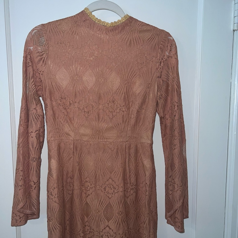 Brand New Coral Lace Dress- NWT